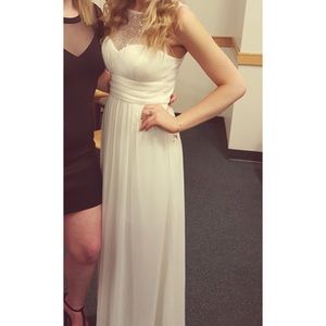 White illusion gown
